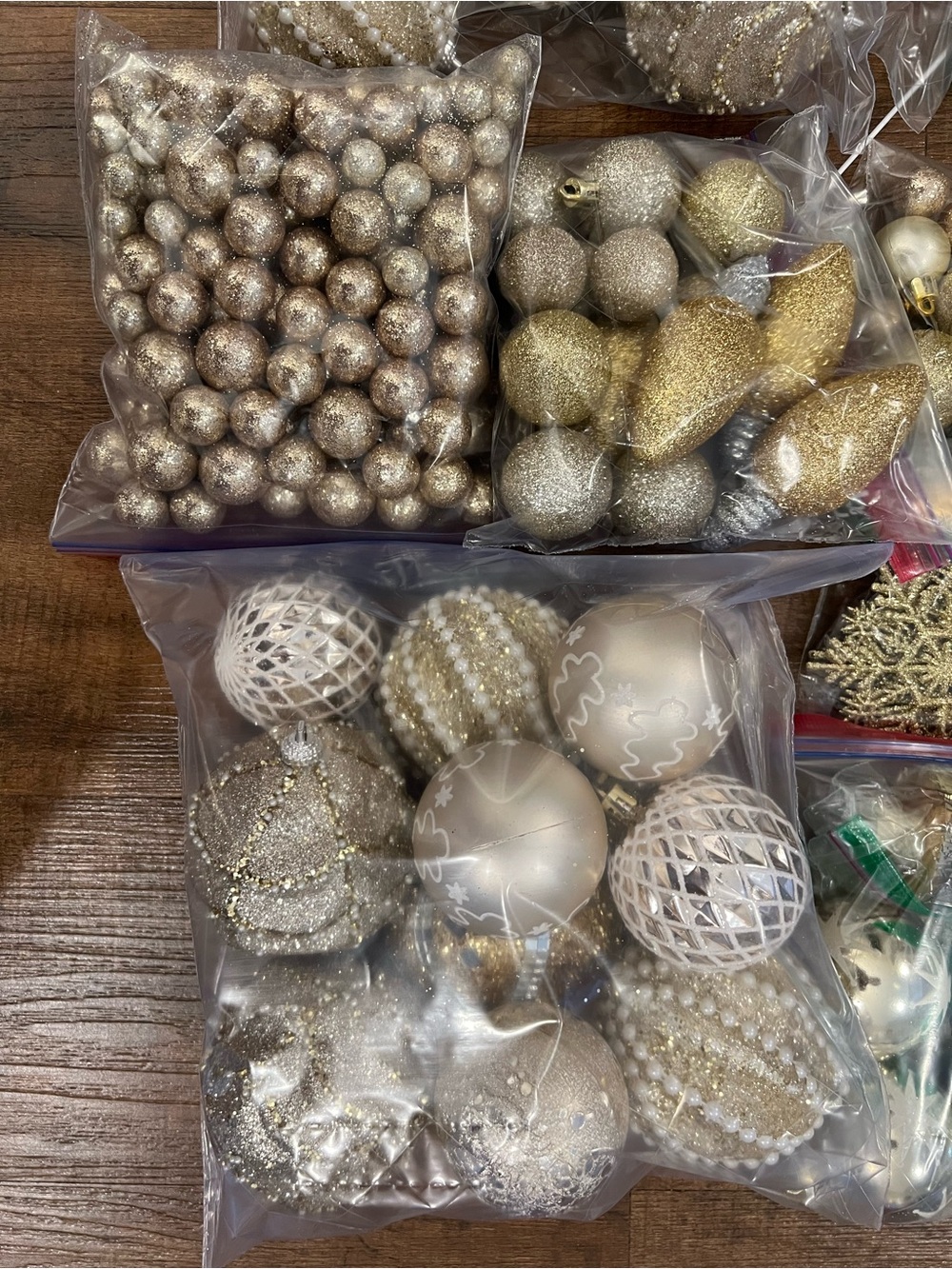 Gold/Champagne Premium Holiday/Christmas Ornaments/Decorations/Crafts - NWOT - Picture 3 of 10